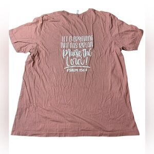 Bella + Canvas Mauve Christian T-Shirt | Psalm 150:6 Praise the Lord | 2XL